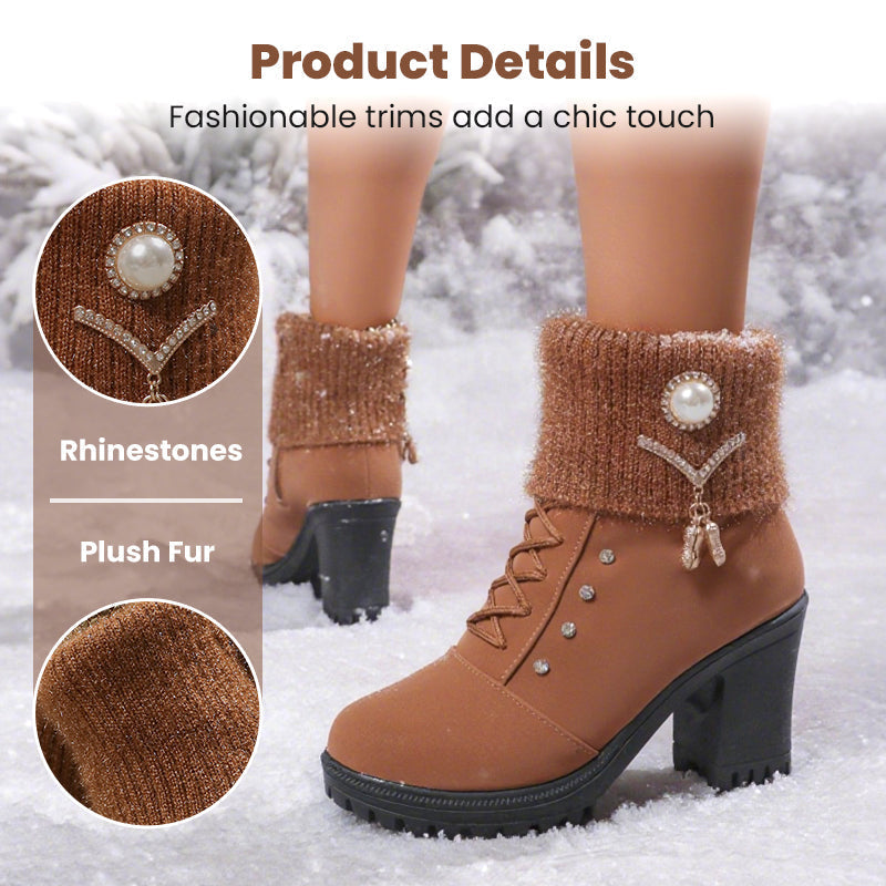 Nuvella I Damenstiefel mit dicker Absatz