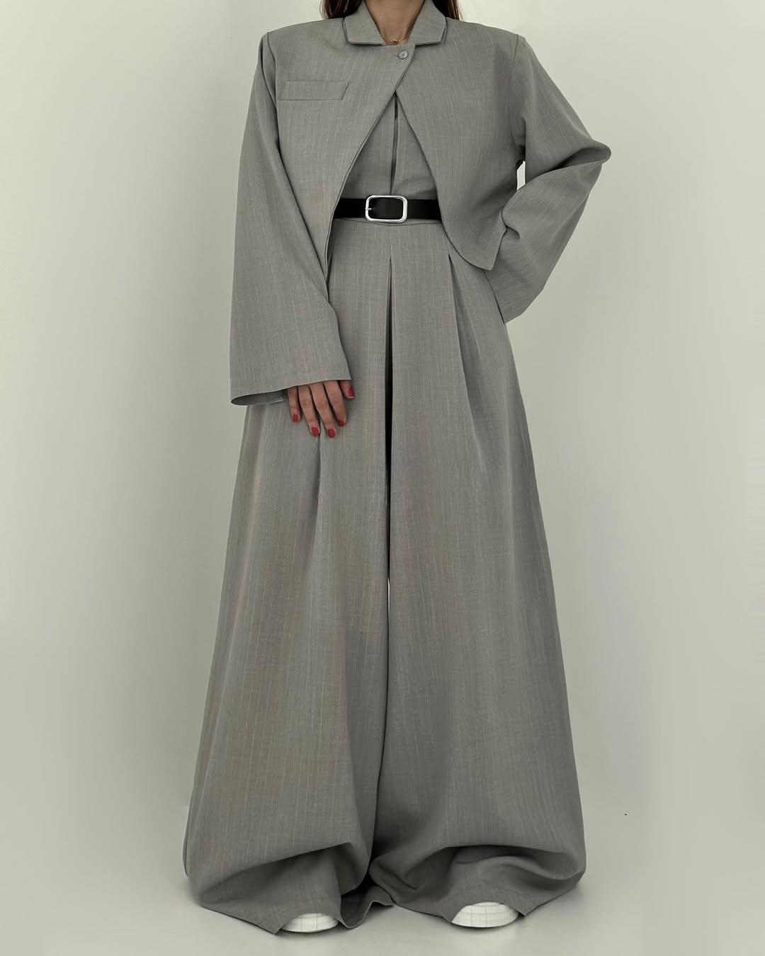 Adele I Weitbeiniger Anzug-Jumpsuit