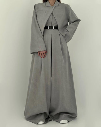 Adele I Weitbeiniger Anzug-Jumpsuit