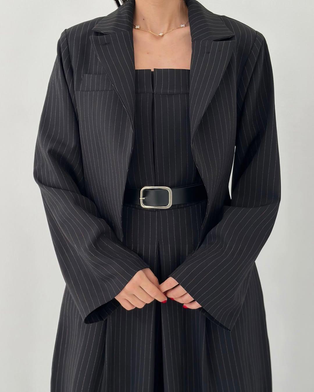 Adele I Weitbeiniger Anzug-Jumpsuit