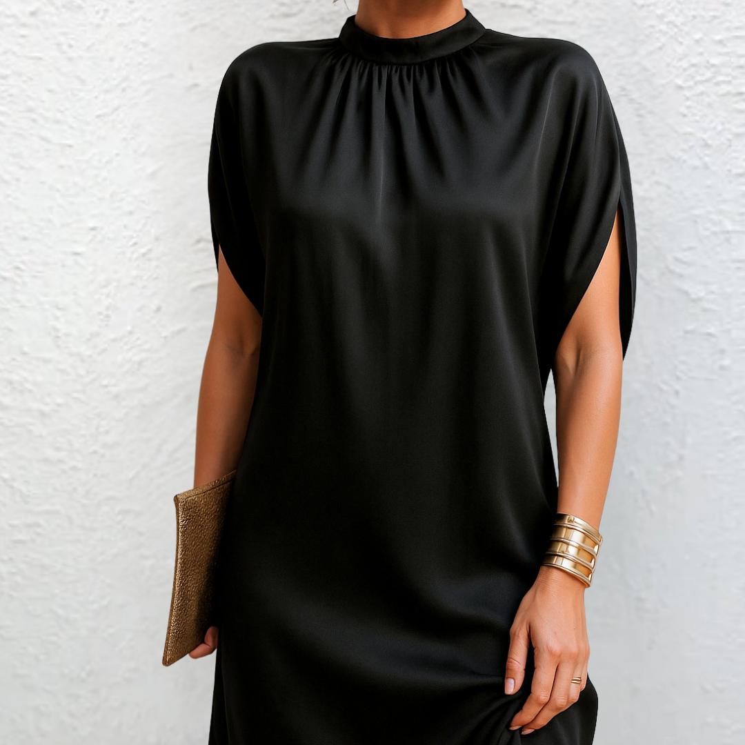 Vera | Schwarzes Kleid mit feinem Flair