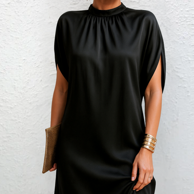 Vera | Schwarzes Kleid mit feinem Flair