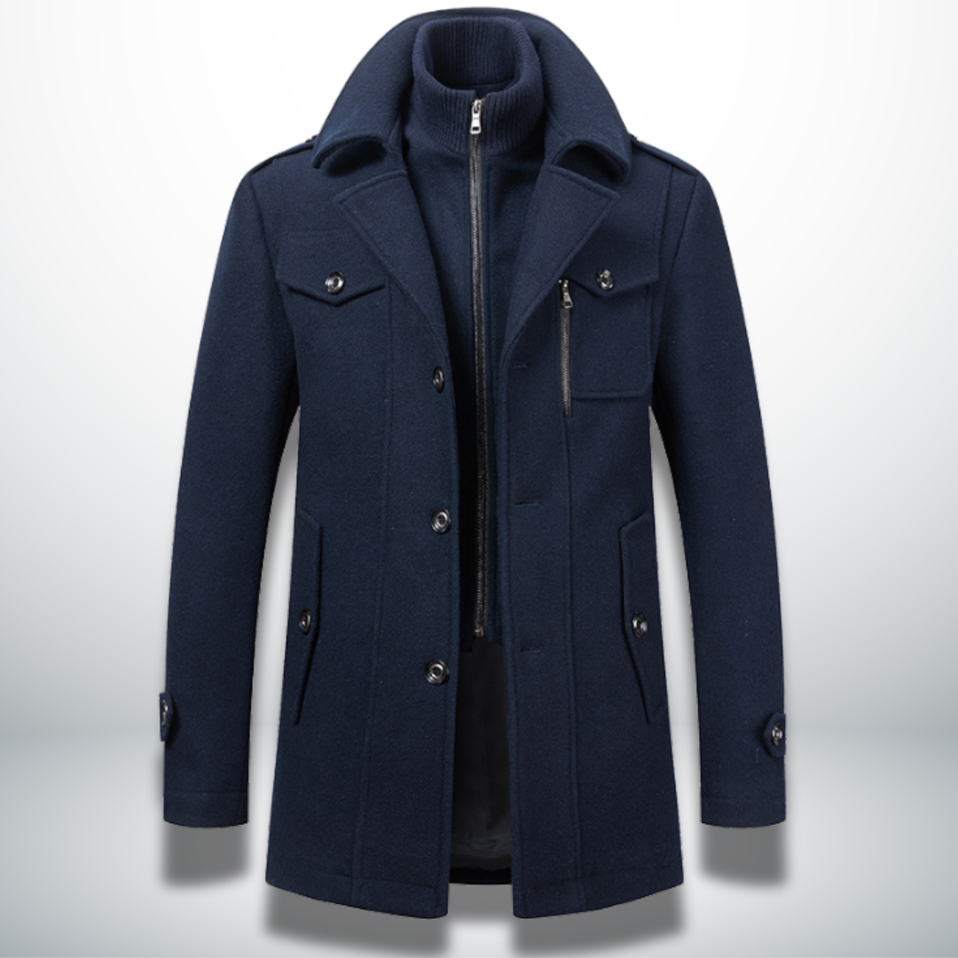 Angelo | Warmer und eleganter Mantel für Männer