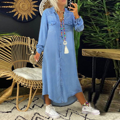 Anna | Langärmliges Maxikleid