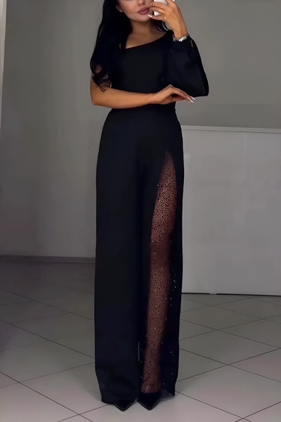 Ines | Moderner Jumpsuit mit weitem Bein