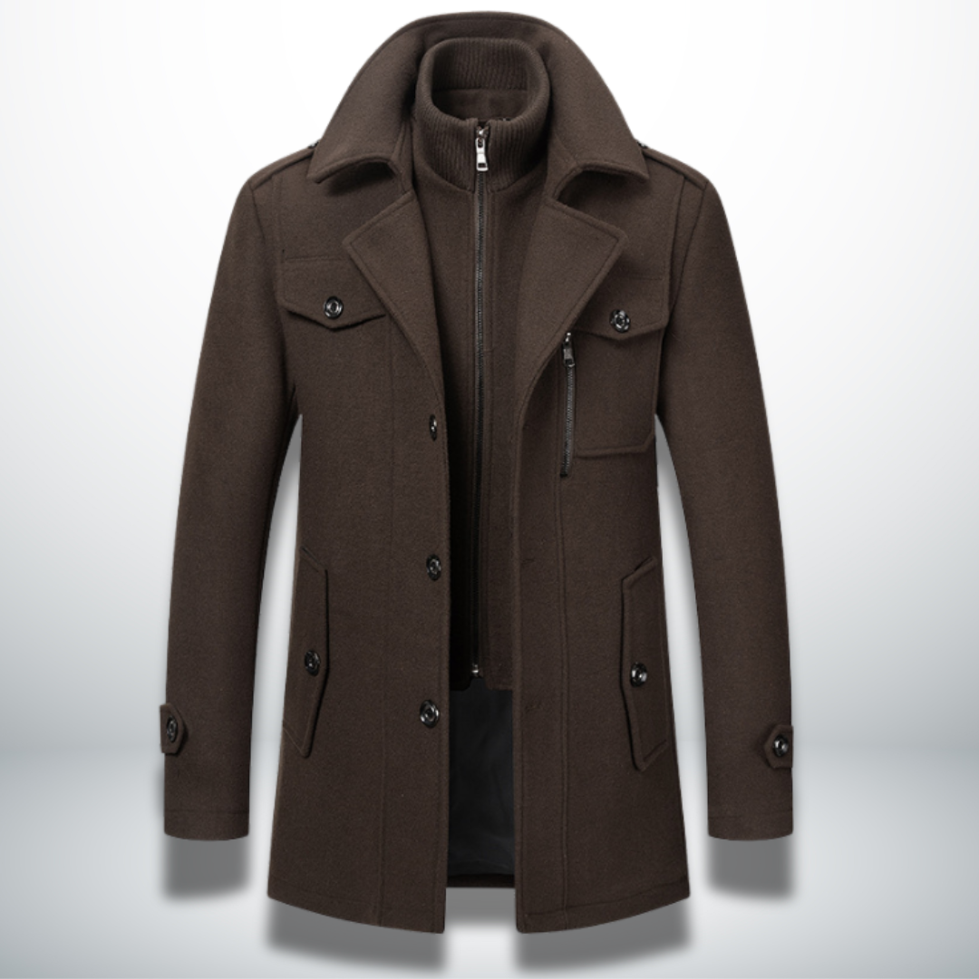 Angelo | Warmer und eleganter Mantel für Männer