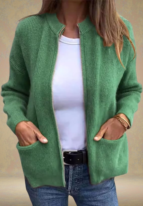 Callista | Herbst-Strickjacke mit Reißverschluss