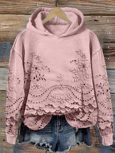Brisa | Hoodie mit floralem Stickdesign