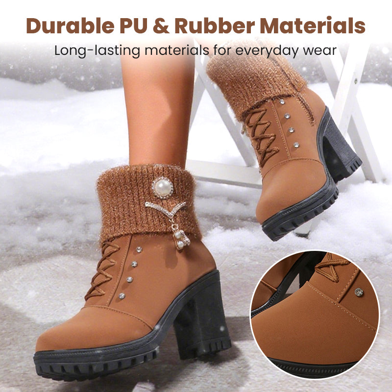 Nuvella I Damenstiefel mit dicker Absatz