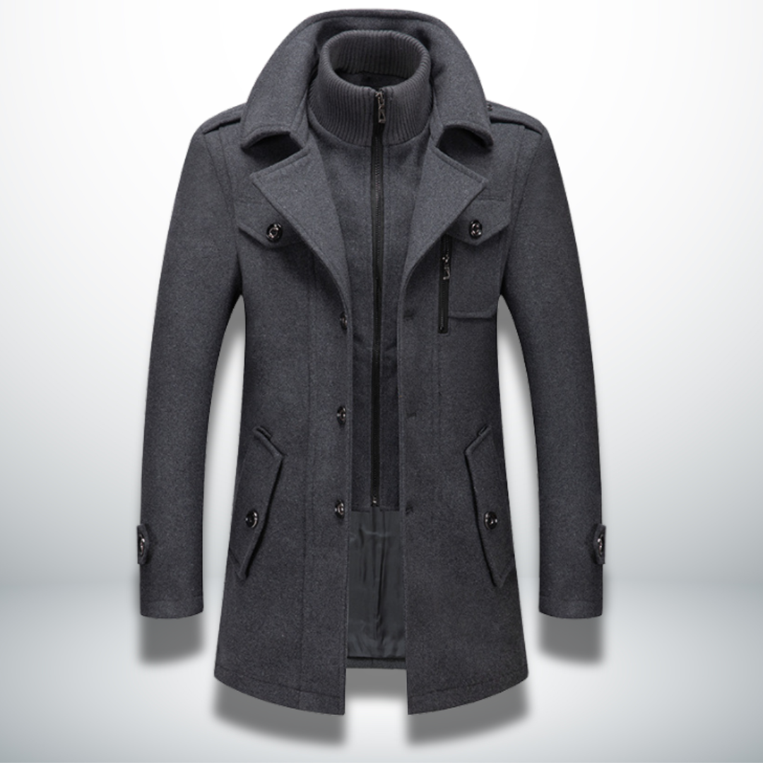 Angelo | Warmer und eleganter Mantel für Männer