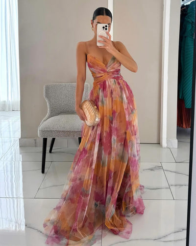 Florentine | Bezauberndes Maxikleid mit Blumenprint