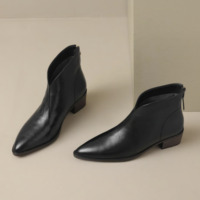 Camille | Luxus-Stiefeletten mit niedrigem Absatz