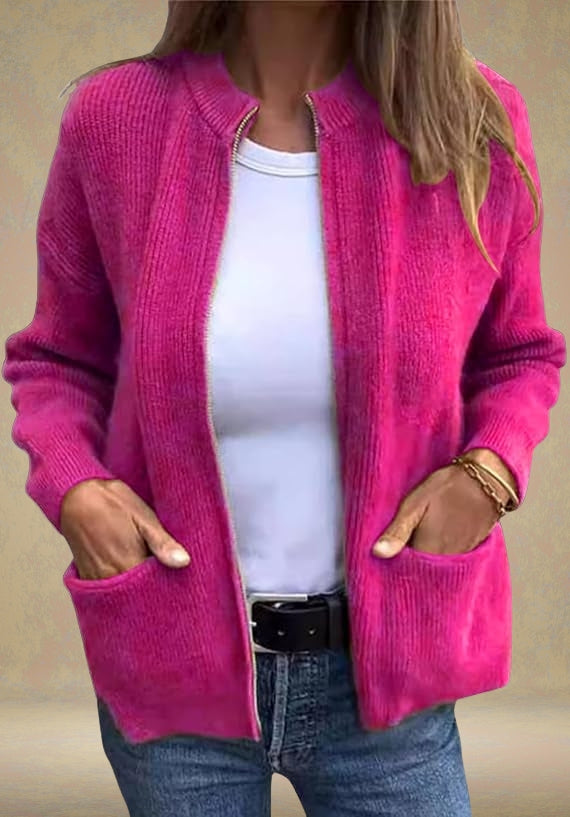 Callista | Herbst-Strickjacke mit Reißverschluss