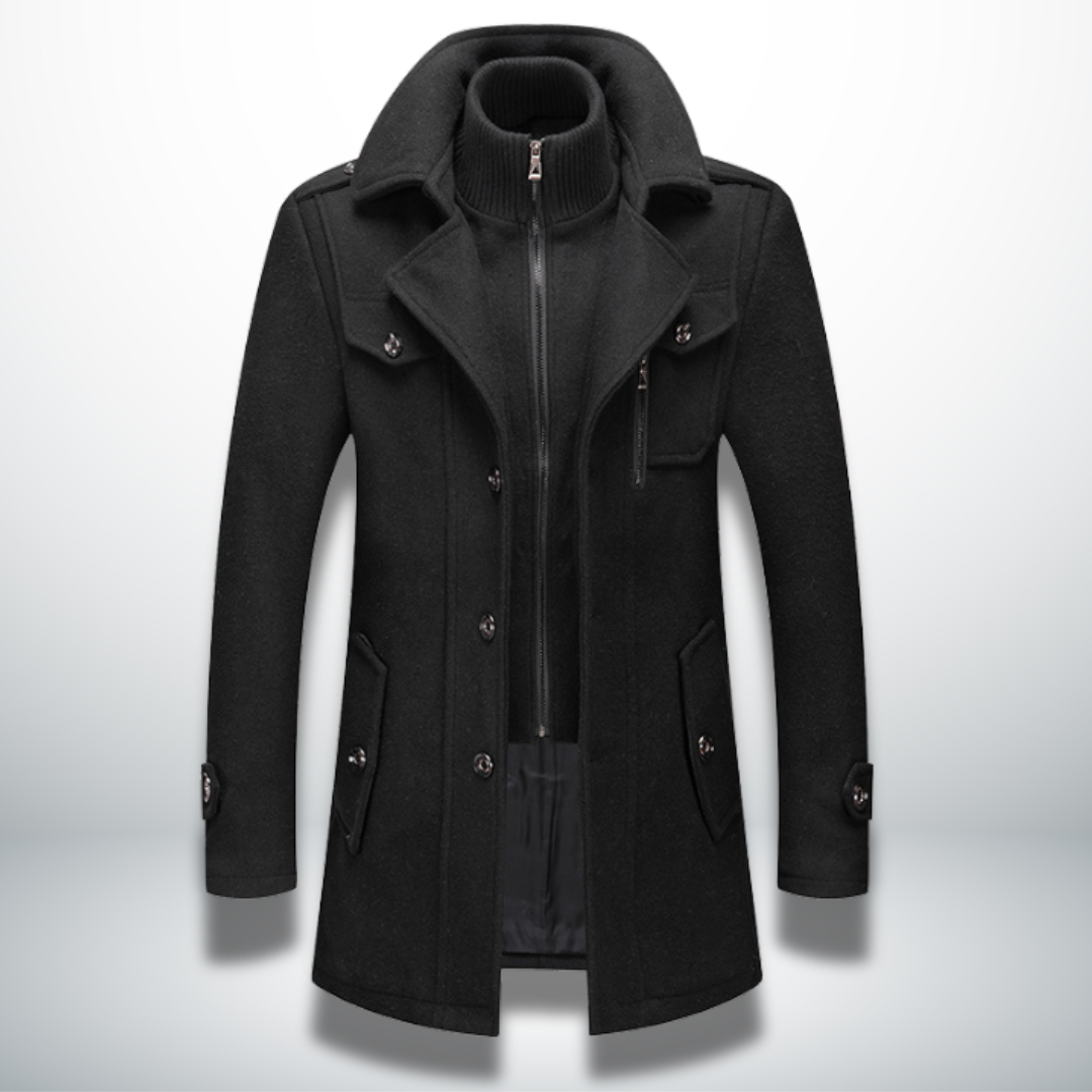Angelo | Warmer und eleganter Mantel für Männer