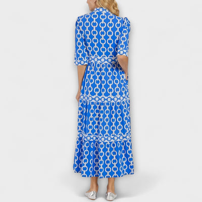 Carly | Midi-Kleid mit Kettenmuster