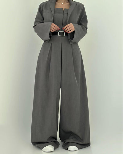 Adele I Weitbeiniger Anzug-Jumpsuit