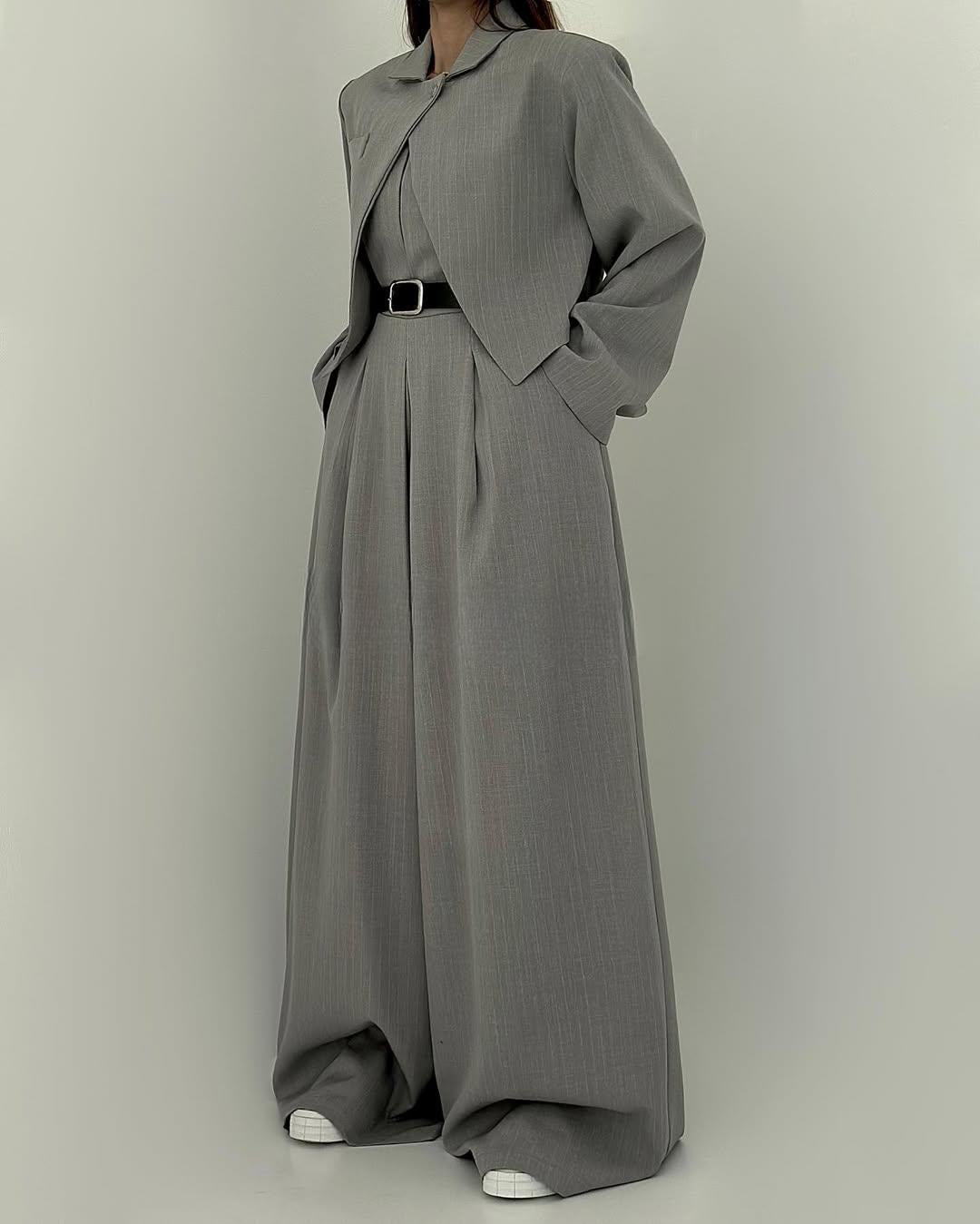 Adele I Weitbeiniger Anzug-Jumpsuit