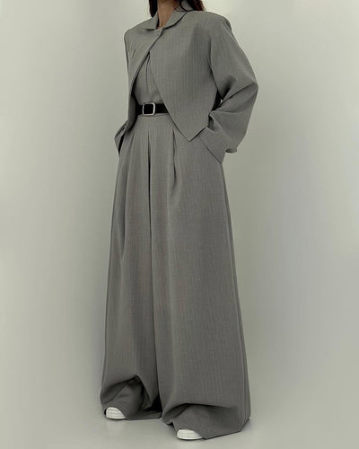 Adele I Weitbeiniger Anzug-Jumpsuit