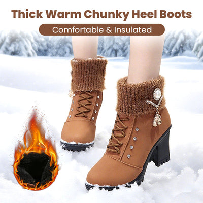 Nuvella I Damenstiefel mit dicker Absatz