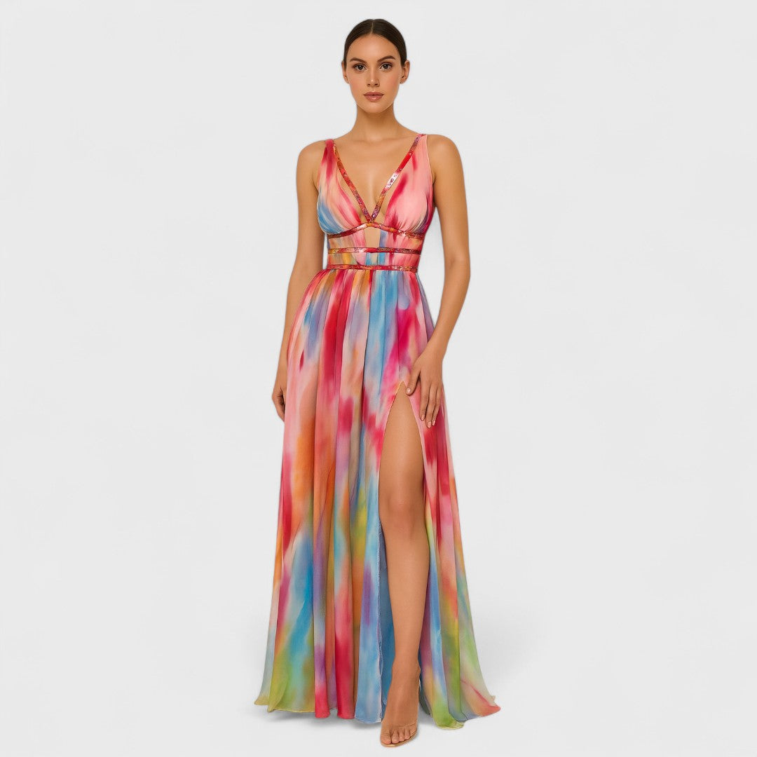 Selina | Langes, farbiges Kleid