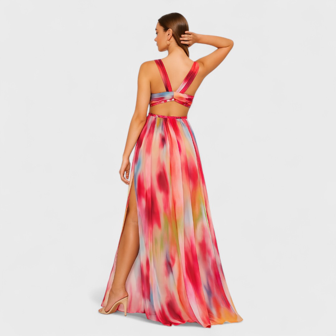 Selina | Langes, farbiges Kleid