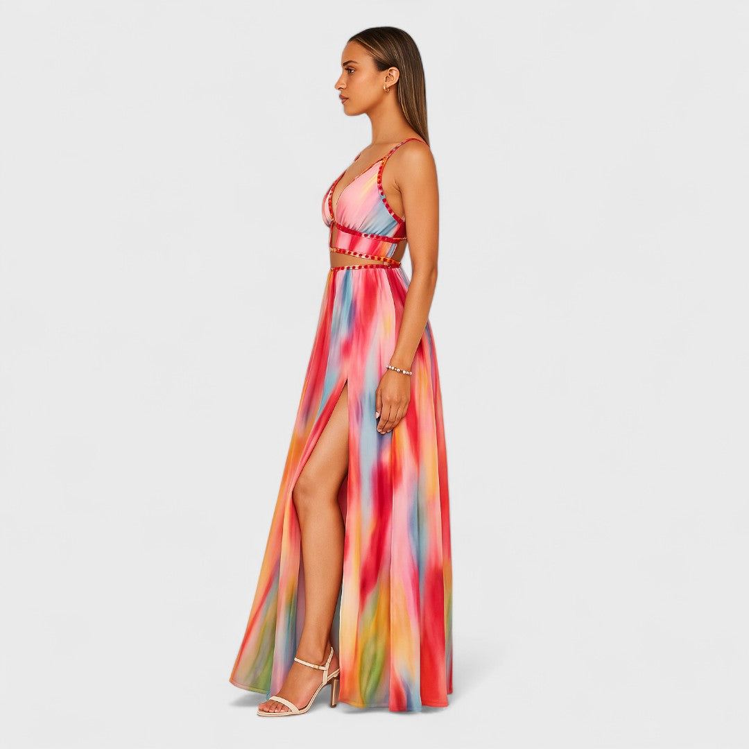 Selina | Langes, farbiges Kleid