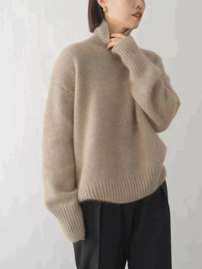 Evita | Bequemer Wollrollkragenpullover