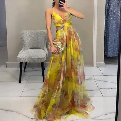 Florentine | Bezauberndes Maxikleid mit Blumenprint