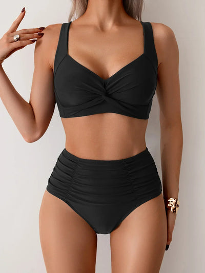 Freya | Bikini mit Twist-Detail & hoher Taille