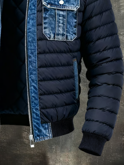 NIKO | HYBRIDE DENIM STEPPJACKE