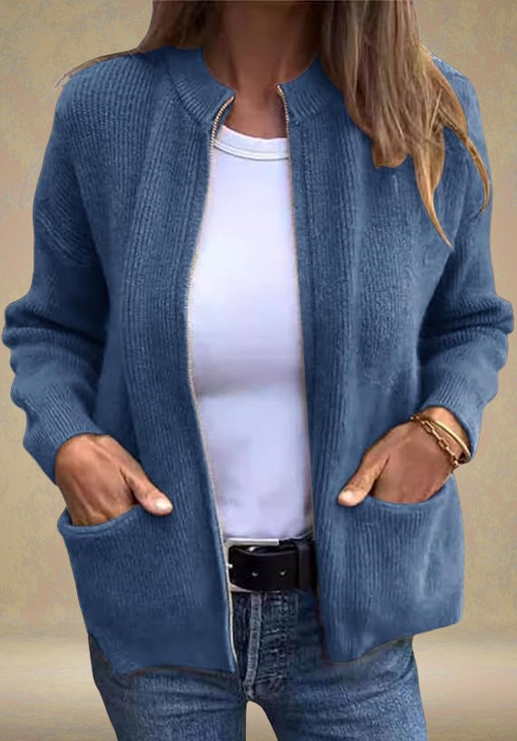 Callista | Herbst-Strickjacke mit Reißverschluss