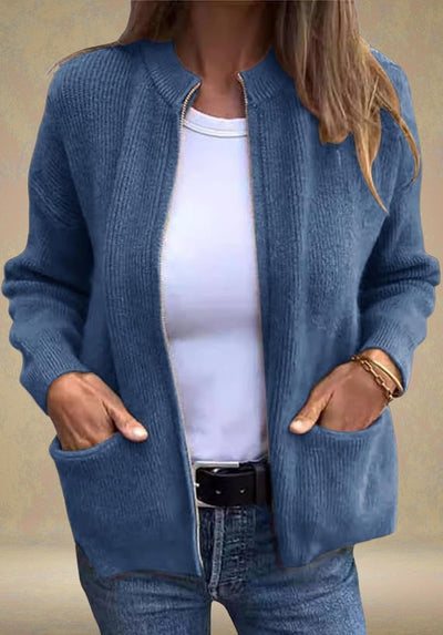 Callista | Herbst-Strickjacke mit Reißverschluss