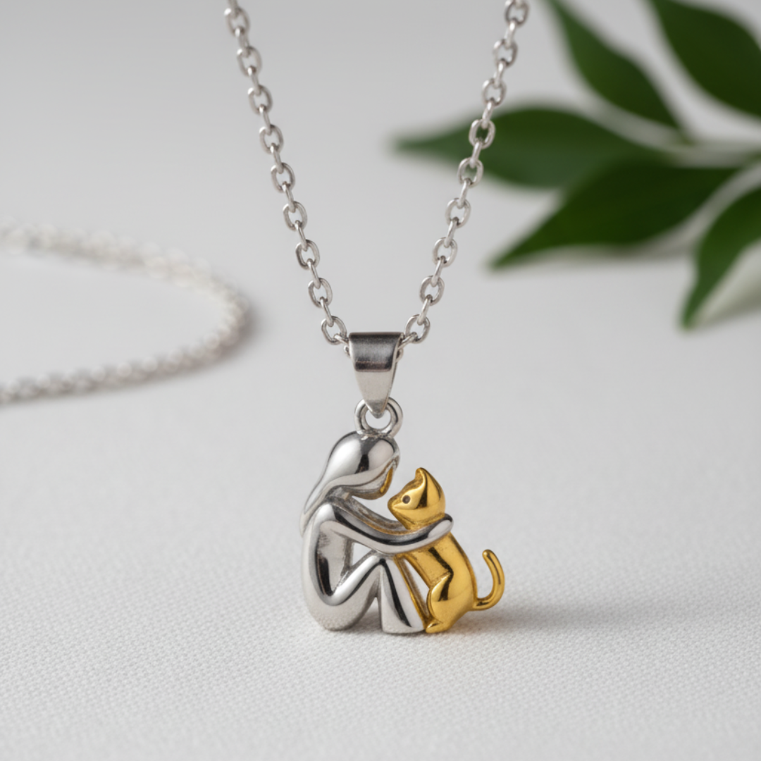 Raffaella | Halskette mit Katzenanhänger