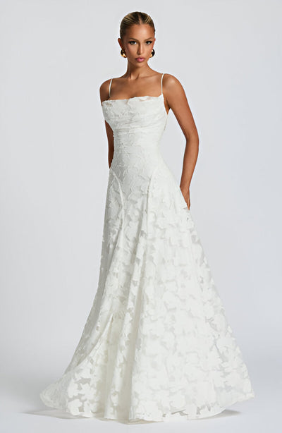 Francis | Romantisches Spitzen-Maxikleid