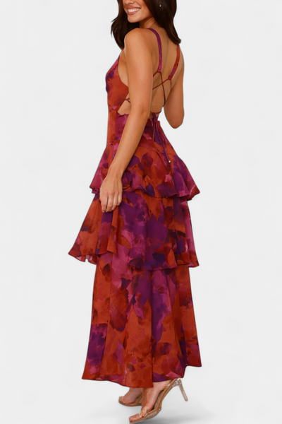 Isabel | Sommerliches Glamour-Maxikleid