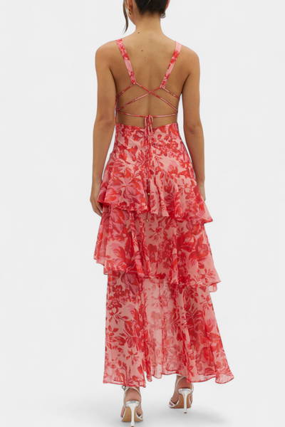 Isabel | Sommerliches Glamour-Maxikleid