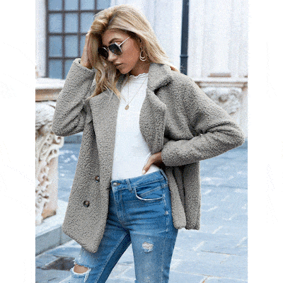 Jasmijn I Weiche Teddyjacke