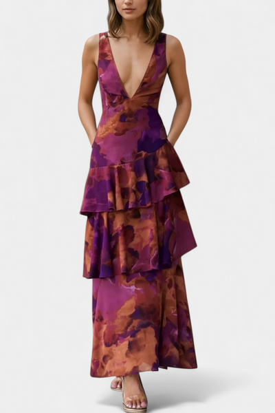 Isabel | Sommerliches Glamour-Maxikleid