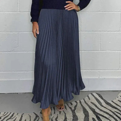 Claudia - Maxikleid mit Pullover und plissierter Rock