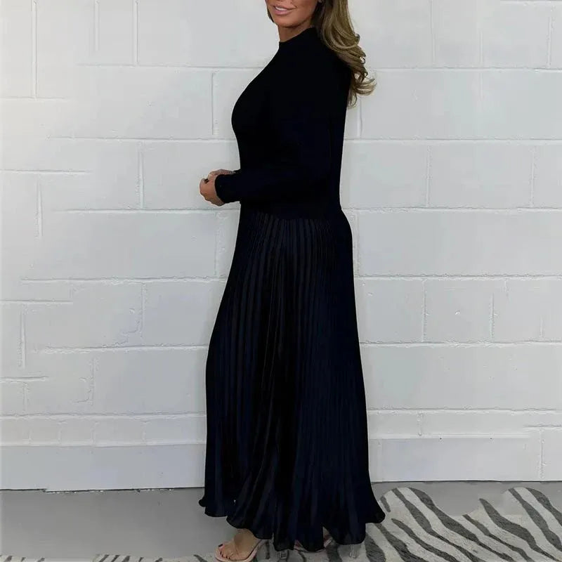 Claudia - Maxikleid mit Pullover und plissierter Rock
