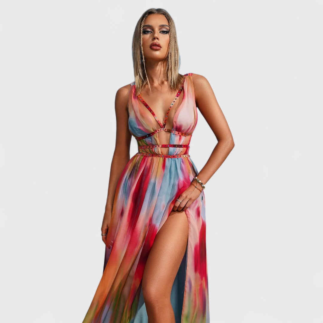 Selina | Langes, farbiges Kleid