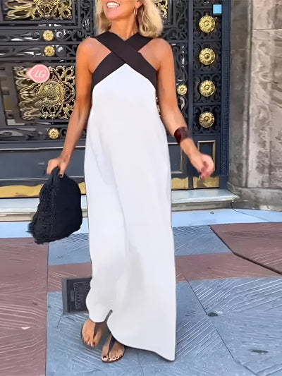 Emilia | Weiches Kleid mit überkreuzten Trägern